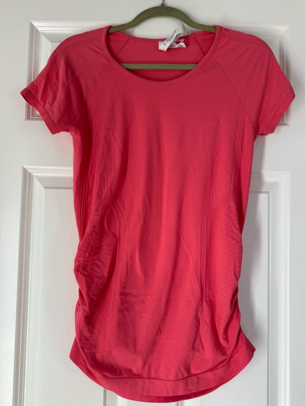 Athleta Short-Sleeve Performance Tee — Coral Pink